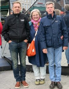 Brügge im Oktober 2015, Friedhelm, Andrea und Wolle (vlnr), Moni hat fotografiert